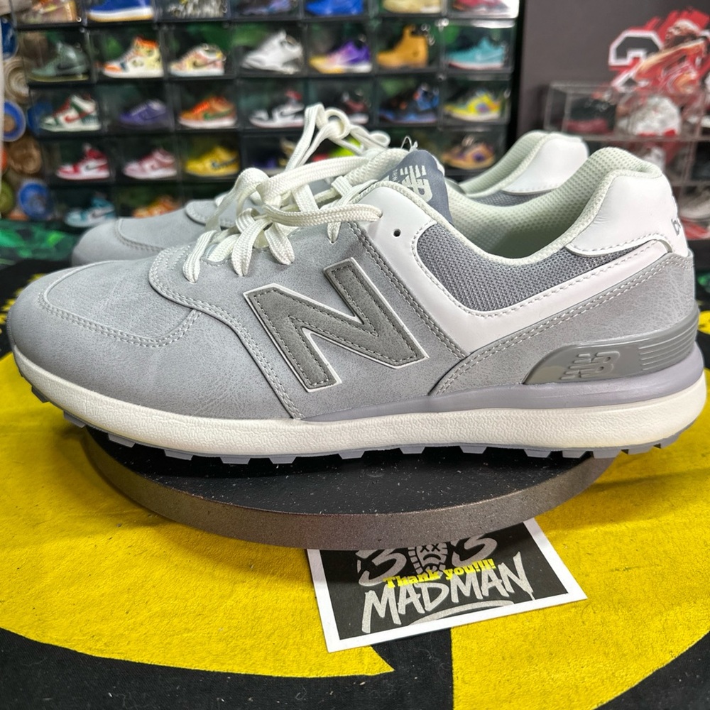 New Balance Men's Gray White Athletic Sneakers